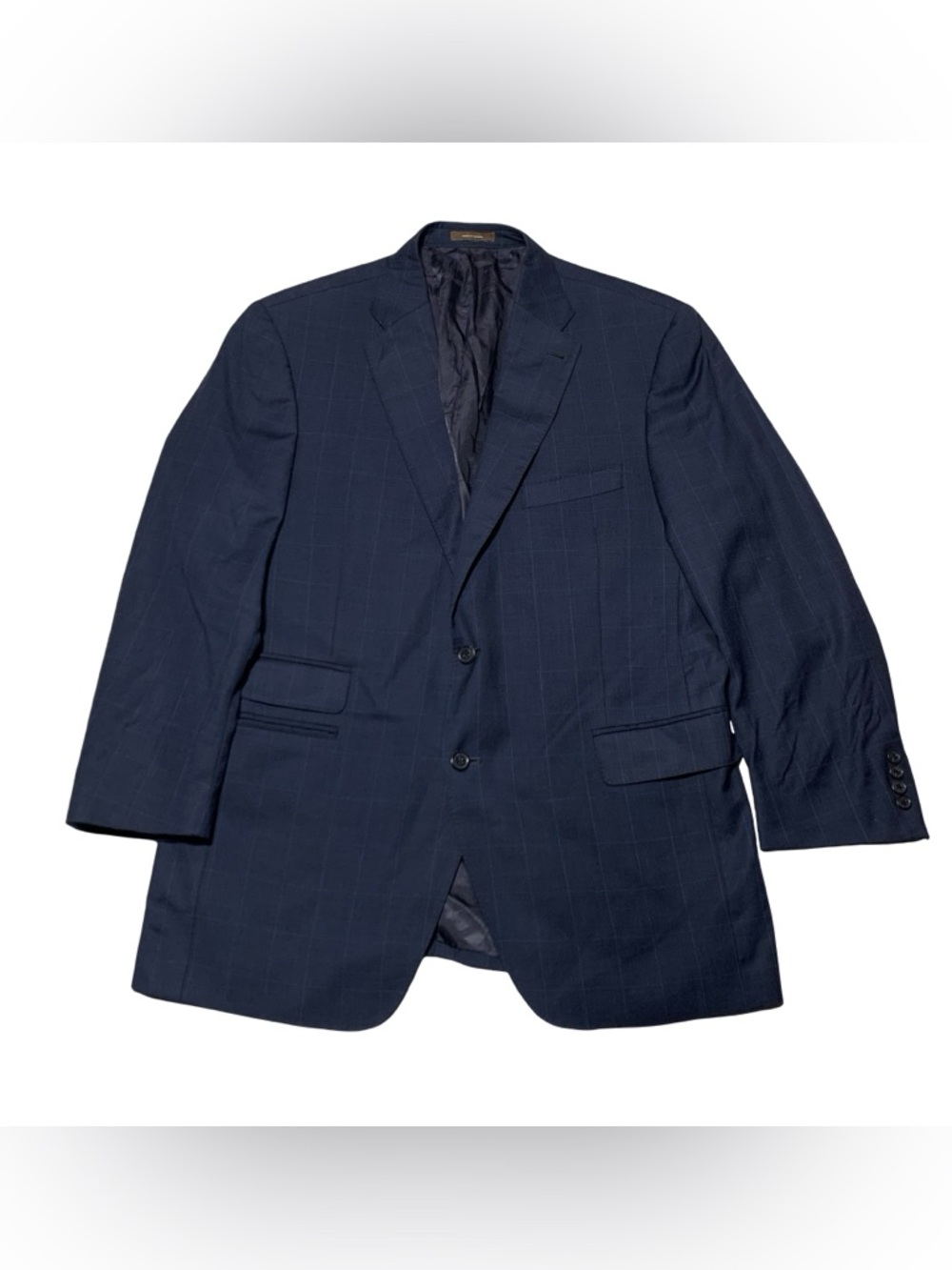 Peter Millar Sport Coat Blazer Navy Mens Size 43 R 100% Wool